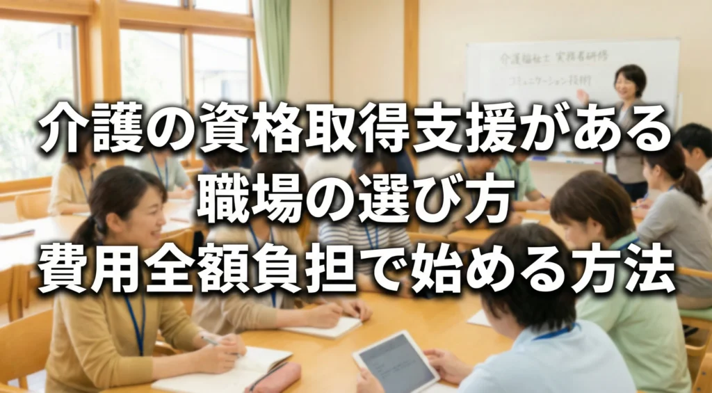 介護の資格取得支援がある職場の選び方、費用全額負担で始める方法、ガイドヘルパー資格取得研修の様子