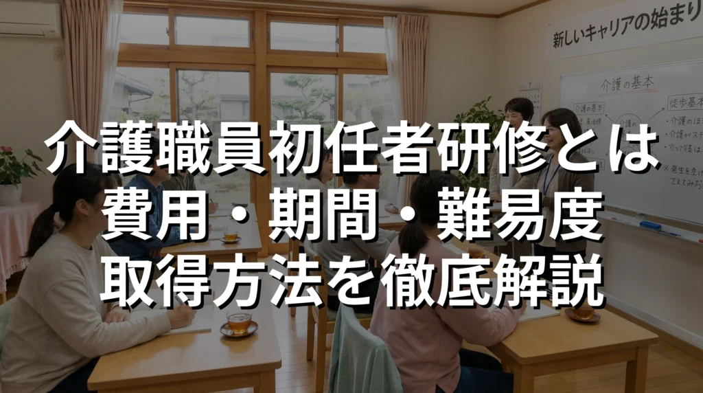 介護職員初任者研修の講義を受ける受講生たち、温かい雰囲気の研修会場で介護の基本を学ぶ様子