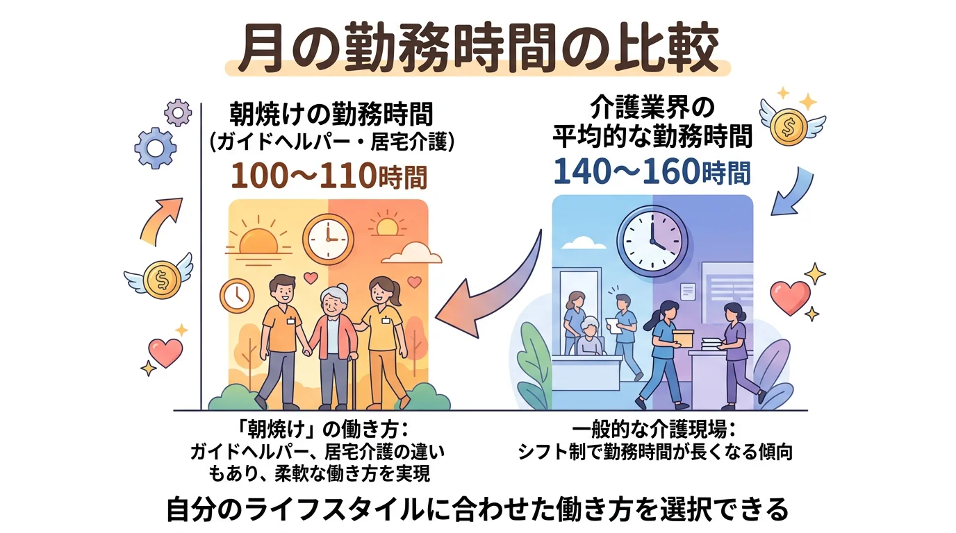 外出支援に特化したい・夜勤なし希望・Wワーク希望ならガイドヘルパーが向いている判断フロー